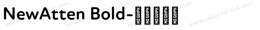 NewAtten Bold字体转换